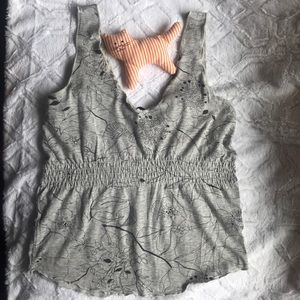 J Crew Sleeveless top with Empire waist